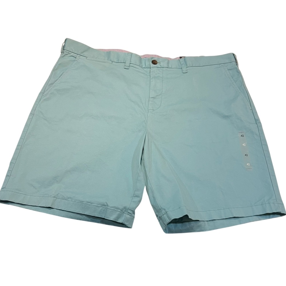 Tommy Hilfiger THFLEX Light Greenish Blue Chino Shorts Men's Size 42 Waist New!